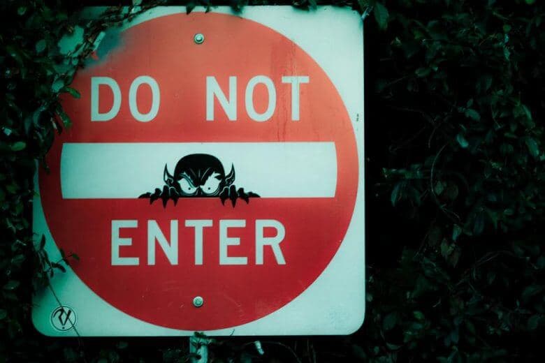 don't enter